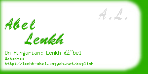 abel lenkh business card